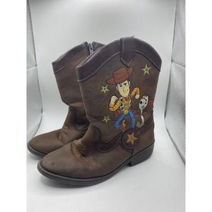 Kids Walt Disney Toy Story 4 Woody Cowboy Boots Western Play Shoes